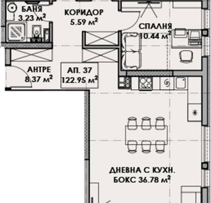 Снимка 2 — Четиристаен апартамент с гледка към НСА в Малинова долина