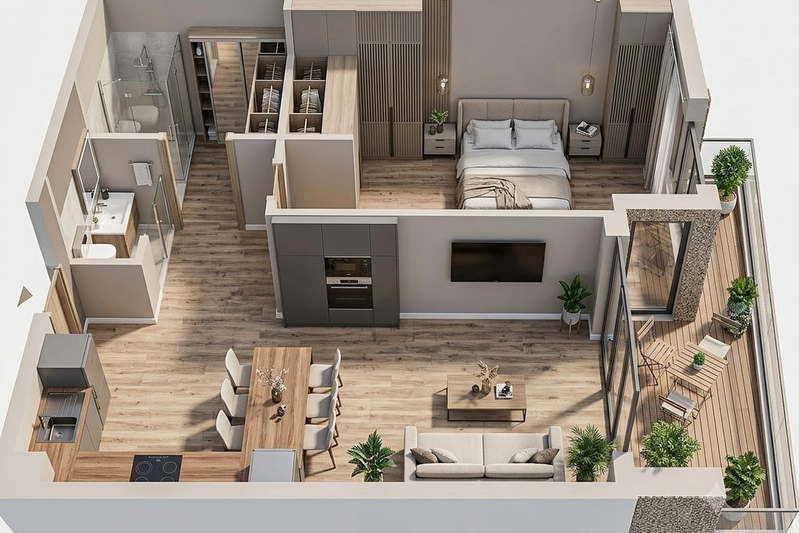 2-bedroom apartment in Sofiya, Manastirski Livadi