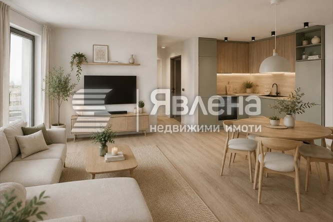 Тристаен апартамент 95 кв.м в Манастирски ливади с тераса