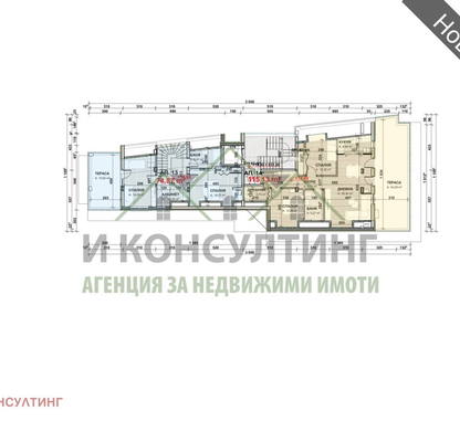 Снимка 2 — Мезонет с 4 стаи в Манастирски ливади с две тераси