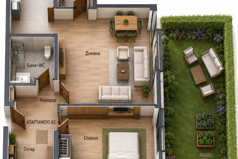 2-bedroom apartment in Sofiya, Mladost 4