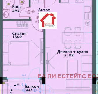 Снимка 4 — Двустаен апартамент в Модерно предградие с южно изложение