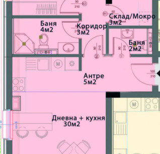 Снимка 4 — Тристаен апартамент с две тераси в Модерно предградие, София