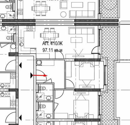 Снимка 2 — Тристаен апартамент 112 кв.м в Обеля 2 с панорамна тераса