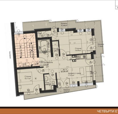 Photo 3 — 3-bedroom apartment in Sofia, Oborishte