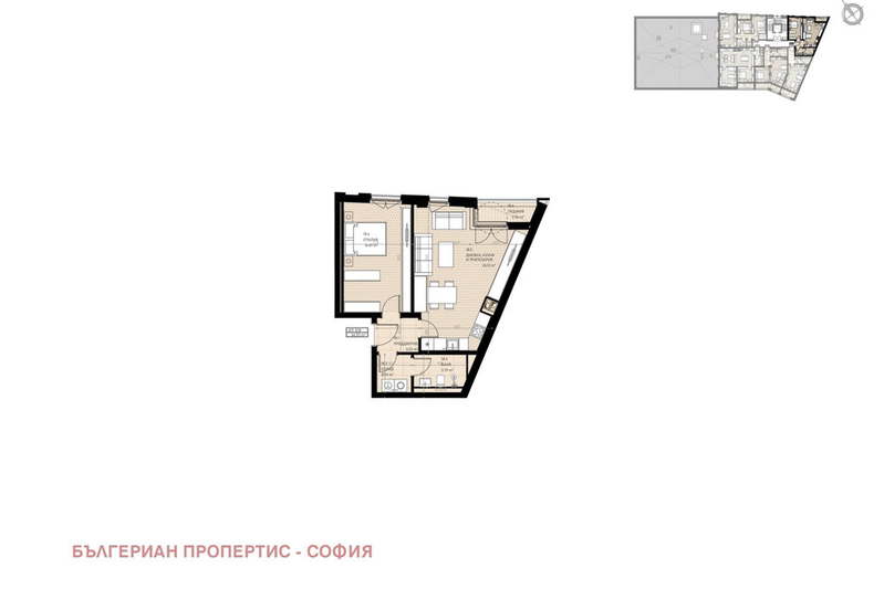 Двустаен апартамент в София, Овча купел