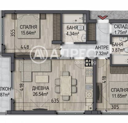 Photo 4 — Three-room apartment with terrace in Ovcha kupel, Sofia