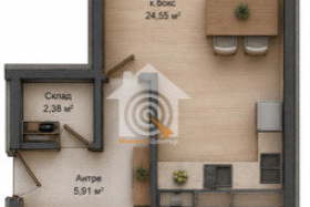 Two-room apartment with southeast aspect in Pavlovo, Sofia