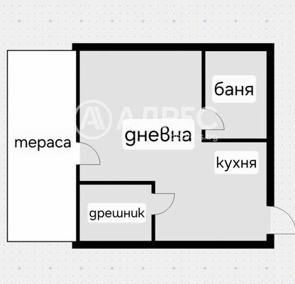 Снимка 4 — Едностаен апартамент с голяма тераса в Полигона, София