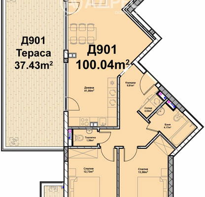 Photo 4 — 3-bedroom apartment in Sofiya, Poligona