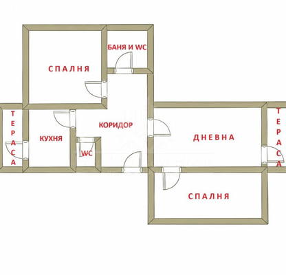 Снимка 3 — Тристаен апартамент 76 кв.м в Стрелбище с изложение юг/изток