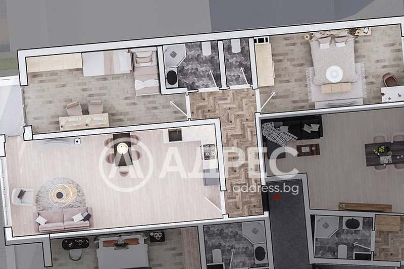 3-bedroom apartment in Sofiya, Strelbishte
