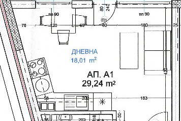 1-стаен апартамент в Сухата река с възможност за преустройство