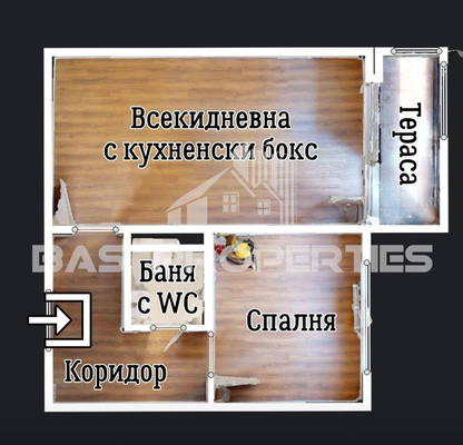 Снимка 2 — Двустаен апартамент с тераса в Сухата река, София
