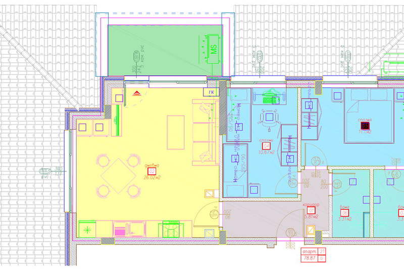 3-bedroom apartment in Sofiya, Suhodol