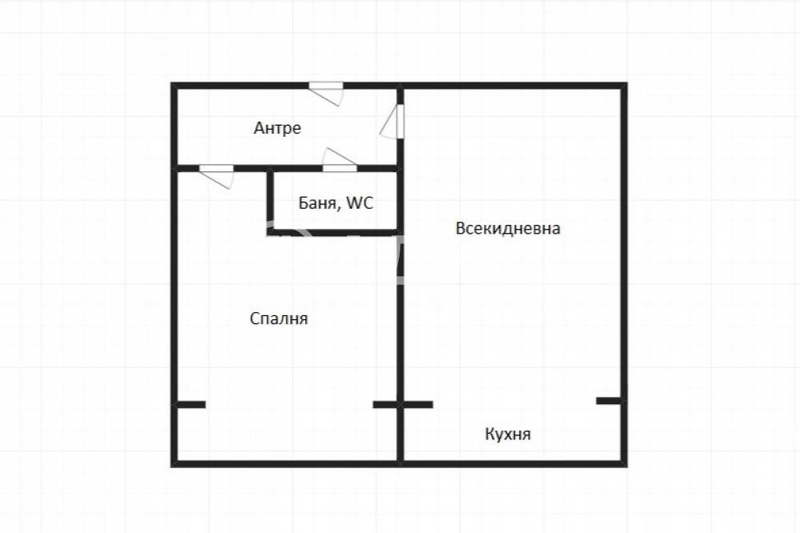 1-bedroom apartment in Sofiya, Svoboda