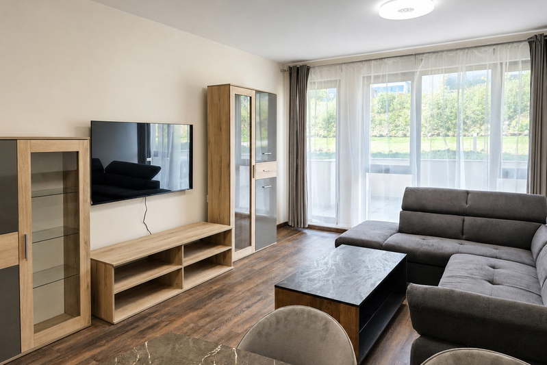 Spacious 2-room apartment with panoramic terrace in Vitosha