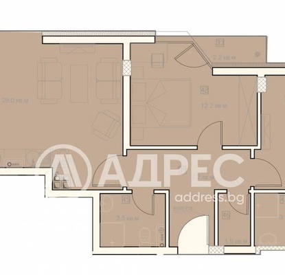 Photo 4 — 2-bedroom apartment in Sofiya, Vitosha