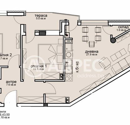 Photo 4 — 3-bedroom apartment in Sofiya, Vitosha