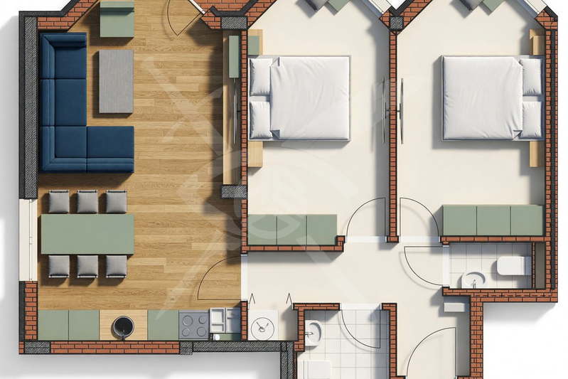3-bedroom apartment in Sofiya, Vitosha