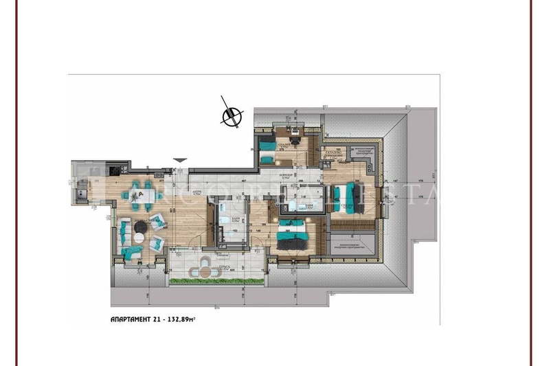 4-bedroom apartment in Sofiya, Vitosha