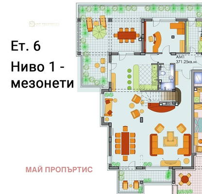 Снимка 2 — Мезонет 6-стаен в к-с Витоша Резиденш Парк с големи тераси
