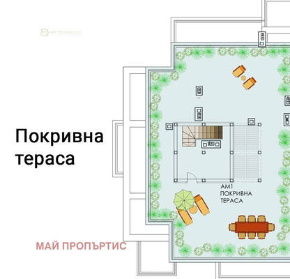 Снимка 4 — Мезонет 6-стаен в к-с Витоша Резиденш Парк с големи тераси