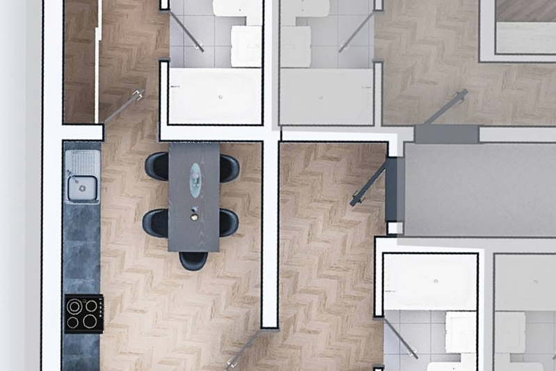 3-bedroom apartment in Sofiya, Zona B-19