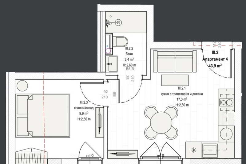 2-bedroom apartment in Oblast Burgas, Sozopol