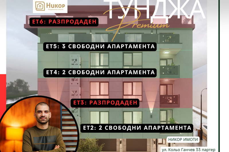 3-bedroom apartment in Stara Zagora, Centyr
