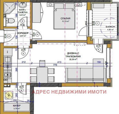 Снимка 4 — Двустаен апартамент в Стара Загора, Железник - център