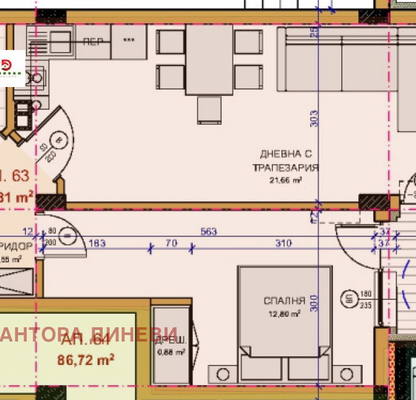 Снимка 3 — Двустаен апартамент в Стара Загора, Железник - център