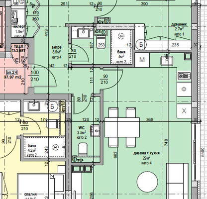 Photo 2 — 3-bedroom apartment in Stara Zagora, Jeleznik - Centyr