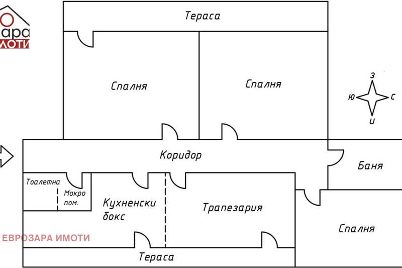 Многостаен апартамент в Стара Загора, Три чучура - юг