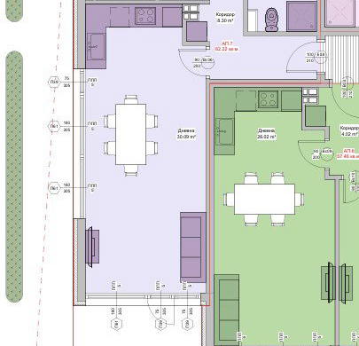 Снимка 2 — Тристаен апартамент в Аспарухово, Варна с паркомясто