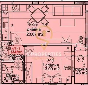 Снимка 2 — Двустаен апартамент с лоджия в Бриз, Варна, ново строителство
