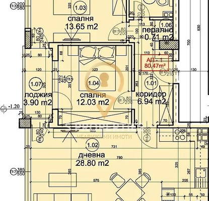Снимка 2 — Тристаен апартамент в Бриз, Варна с големи френски прозорци