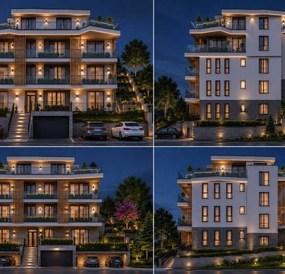 Снимка 5 — Тристаен апартамент с морска панорама в Бриз, Варна