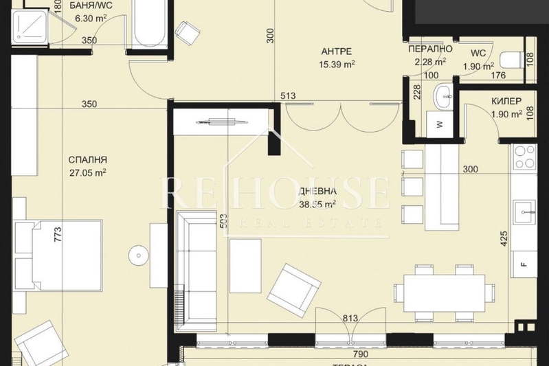 3-bedroom apartment in Varna, Briz