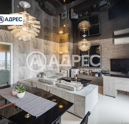 Снимка 4 — Тристаен апартамент с морска панорама в Бриз, Варна