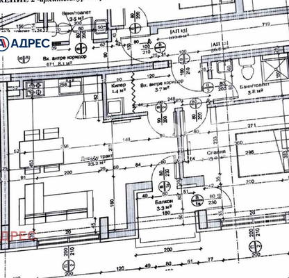 Снимка 2 — Двустаен апартамент в центъра на Варна с балкон