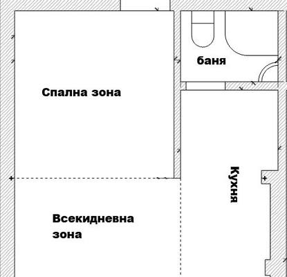 Снимка 2 — Двустаен апартамент на партер в центъра на Варна