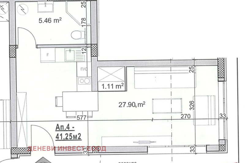 1-bedroom apartment in Varna, Galata