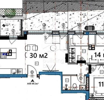 Снимка 2 — Тристаен апартамент в Изгрев с изложение северозапад/изток
