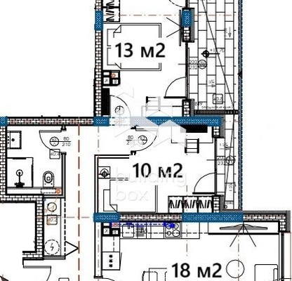 Снимка 2 — Тристаен апартамент в Изгрев, Варна с ново строителство