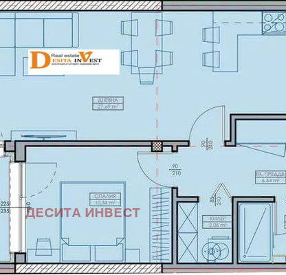 Снимка 2 — 2-стаен апартамент в Кайсиева градина с асансьор