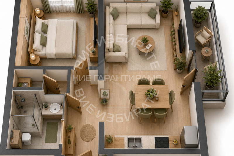 2-bedroom apartment in Varna, Kaisieva Gradina