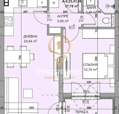 Снимка 4 — Двустаен апартамент в Кайсиева градина, Варна с паркинг