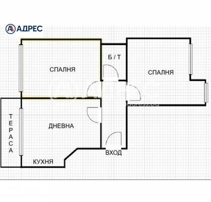 Снимка 4 — Тристаен апартамент в Колхозен пазар, Варна с тераса