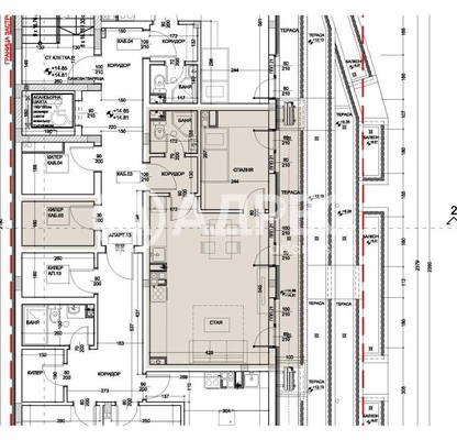Снимка 3 — Двустаен апартамент в Левски, Варна с тераса